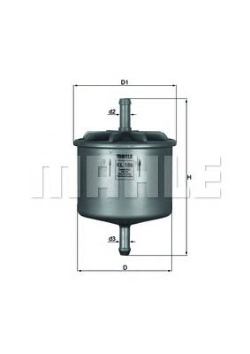Топливный фильтр KNECHT KL 186