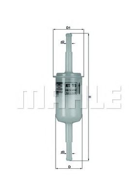 Топливный фильтр KNECHT KL 15 OF