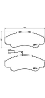 Тормозные колодки BREMBO P 23 092