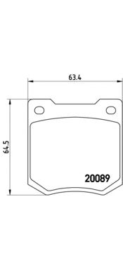 Тормозные колодки BREMBO P 24 003