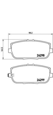 Тормозные колодки BREMBO P 49 044