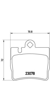 Тормозные колодки BREMBO P 50 042