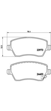 Тормозные колодки BREMBO P 59 050