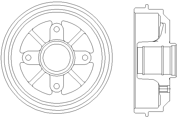 Тормозной барабан MINTEX MBD035