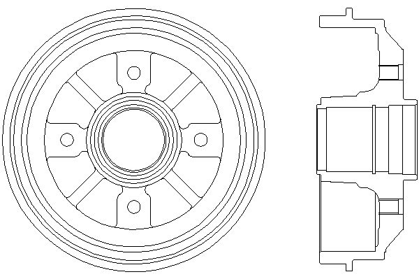Тормозной барабан MINTEX MBD025