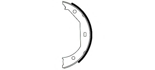 Тормозные колодки ручника HELLA 8DA 355 050-381