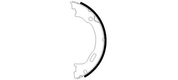Тормозные колодки ручника HELLA 8DA 355 050-451