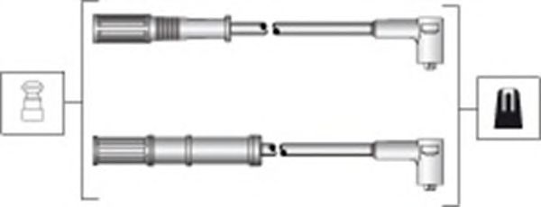 Комплект високовольтних проводів MAGNETI MARELLI 941318111301