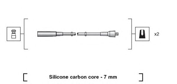 Комплект высоковольтных проводов MAGNETI MARELLI 941318111205