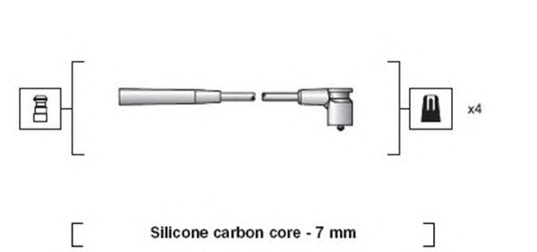 Комплект высоковольтных проводов MAGNETI MARELLI 941318111235