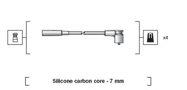 Комплект высоковольтных проводов MAGNETI MARELLI 941318111246