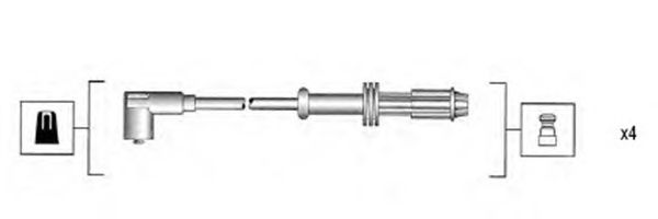 Комплект високовольтних проводів MAGNETI MARELLI 941085130565