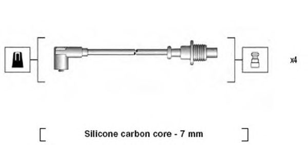 Комплект высоковольтных проводов MAGNETI MARELLI 941085150567