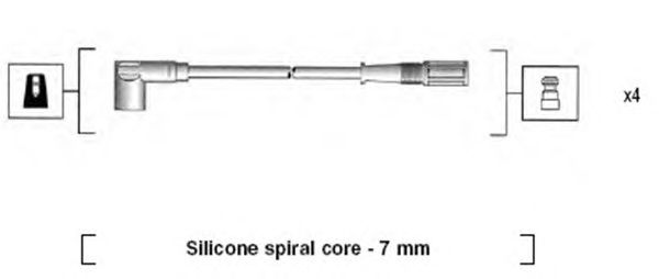 Комплект високовольтних проводів MAGNETI MARELLI 941095720610