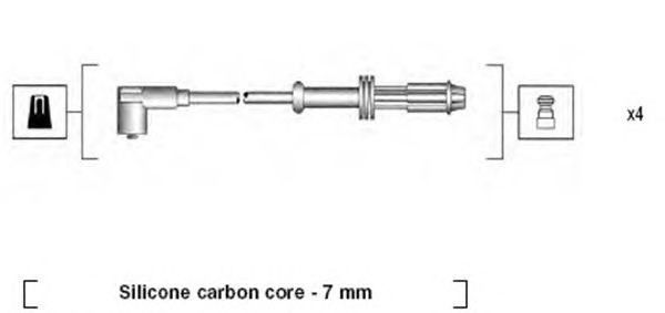 Комплект высоковольтных проводов MAGNETI MARELLI 941135200707