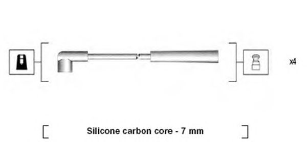 Комплект высоковольтных проводов MAGNETI MARELLI 941295050877
