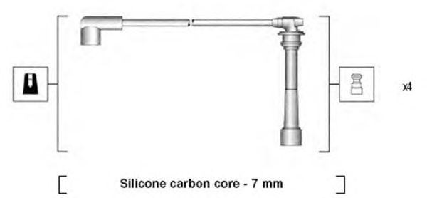 Комплект высоковольтных проводов MAGNETI MARELLI 941295160887