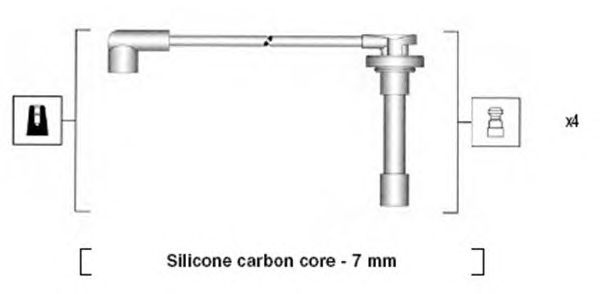 Комплект високовольтних проводів MAGNETI MARELLI 941315020889