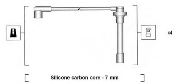 Комплект высоковольтных проводов MAGNETI MARELLI 941315050892