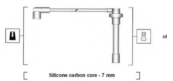 Комплект высоковольтных проводов MAGNETI MARELLI 941315060893
