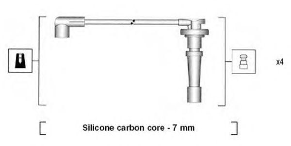 Комплект высоковольтных проводов MAGNETI MARELLI 941315070894