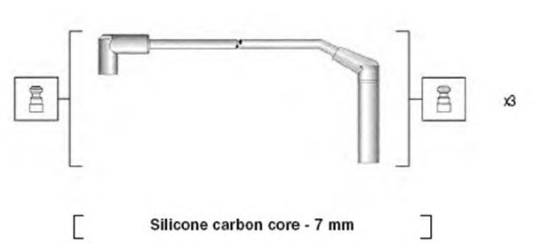 Комплект высоковольтных проводов MAGNETI MARELLI 941365090932
