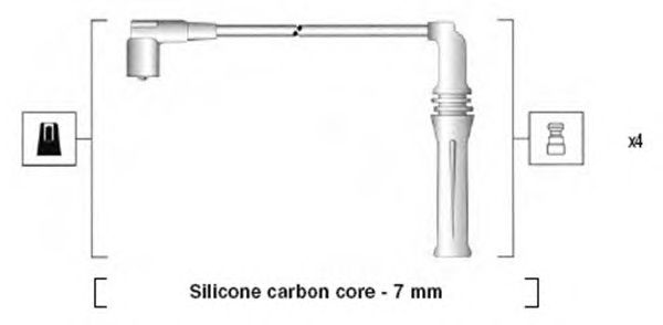 Комплект высоковольтных проводов MAGNETI MARELLI 941365120935