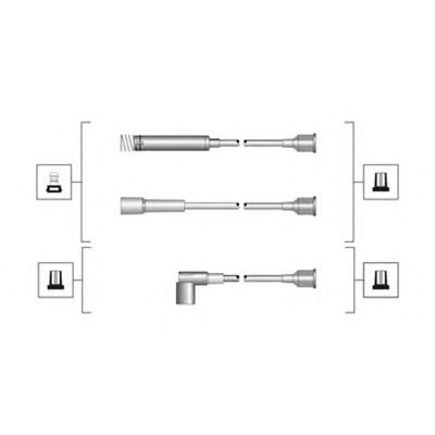 Комплект високовольтних проводів MAGNETI MARELLI 941319170047