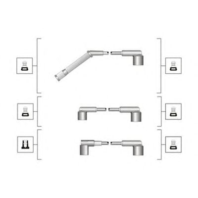 Комплект высоковольтных проводов MAGNETI MARELLI 941319170053