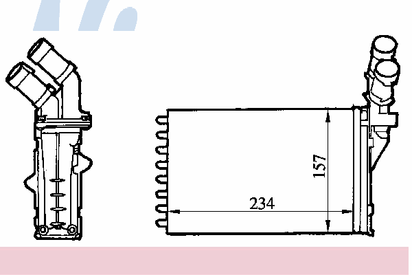 Радиатор отопителя NISSENS 71147