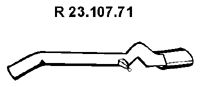 Труба выхлопного газа EBERSPACHER 23.107.71