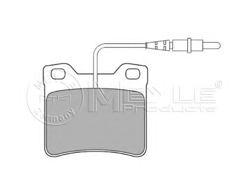 Тормозные колодки MEYLE 025 212 7817/W