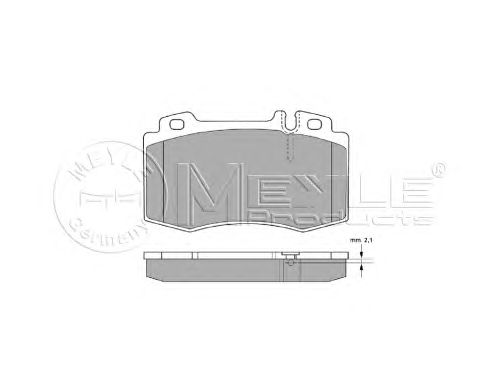 Тормозные колодки MEYLE 025 232 7117