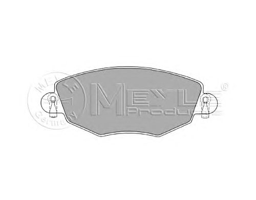 Тормозные колодки MEYLE 025 232 7918