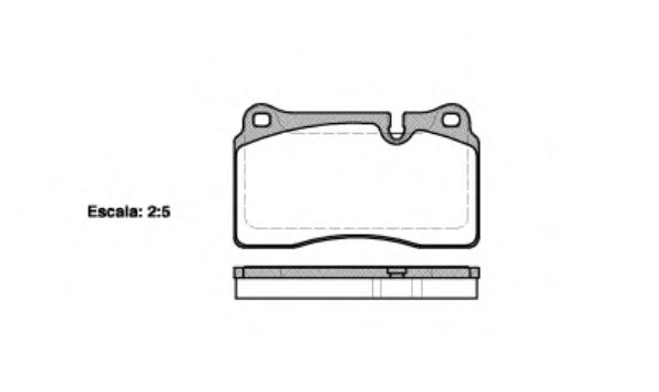 Тормозные колодки REMSA 1200.10