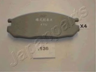 Тормозные колодки JAPANPARTS PP-136AF