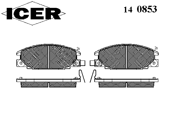 Тормозные колодки ICER 140853