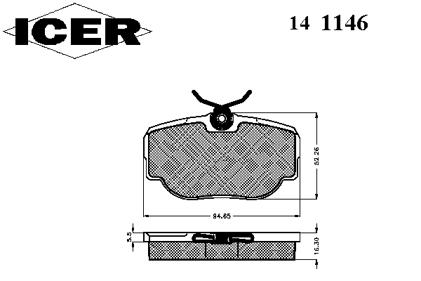 Тормозные колодки ICER 141146