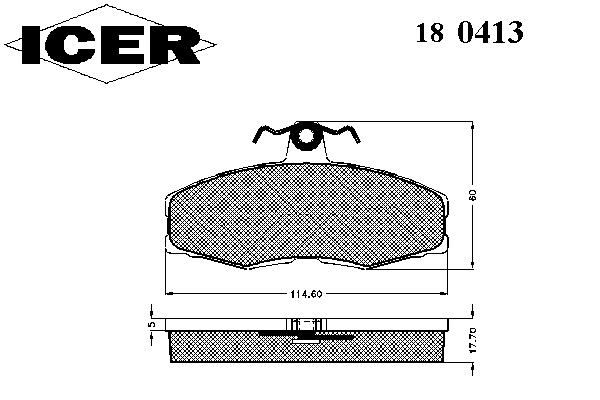 Тормозные колодки ICER 180413