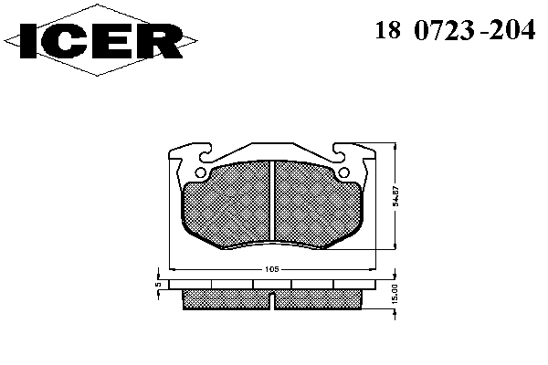 Тормозные колодки ICER 180723-204