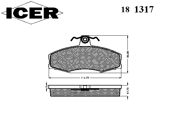 Тормозные колодки ICER 181317