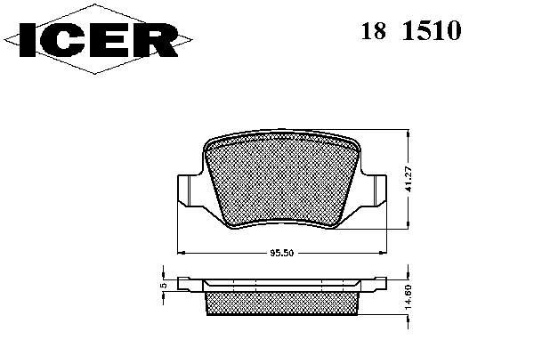 Тормозные колодки ICER 181510