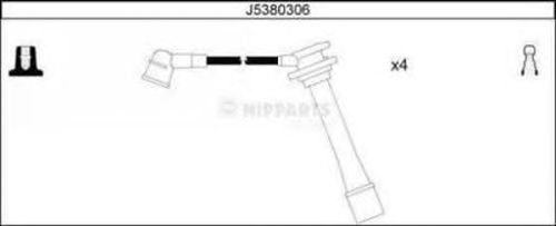 Комплект високовольтних проводів NIPPARTS J5380306