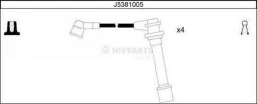 Комплект високовольтних проводів NIPPARTS J5381005