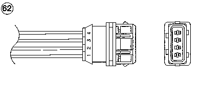 Лямбда-зонд NGK OTA4F5C2
