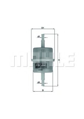 Паливний фільтр MAHLE ORIGINAL KL 63 OF