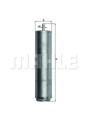 Топливный фильтр MAHLE ORIGINAL KL 579D