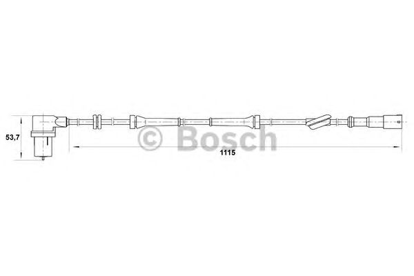 Датчик вращения колеса BOSCH 0 265 006 163