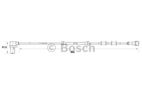 Датчик вращения колеса BOSCH 0 265 006 224