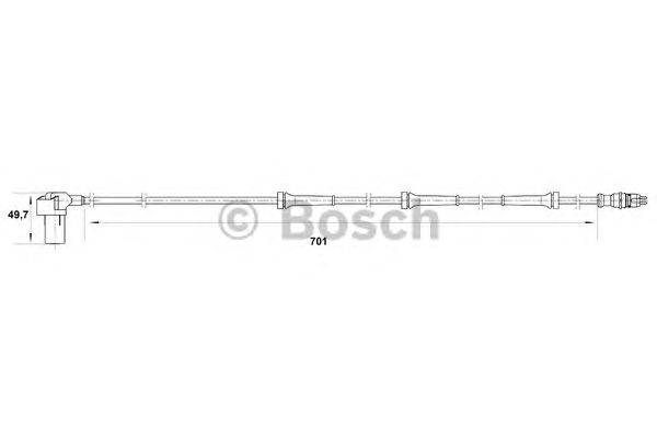 Датчик вращения колеса BOSCH 0 265 006 384